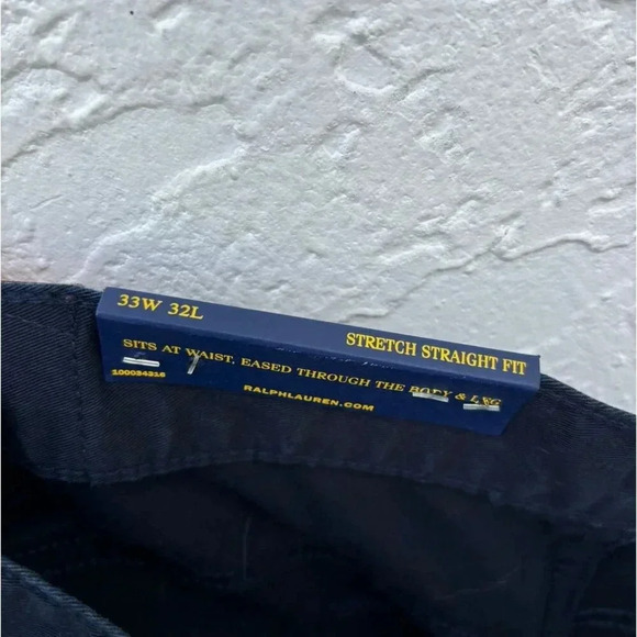 Polo Ralph Lauren Mens Straight Fit and Stretch Classic Pants Navy Size 33x32 - Picture 11 of 14